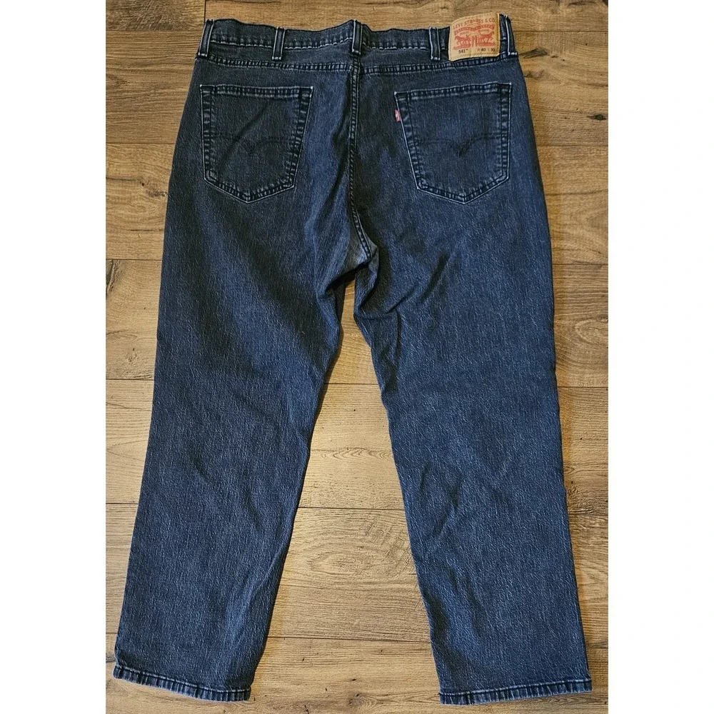 Levi's 541 Casual Black Denim Jeans - Size 40 x‎ 30 (38x27)